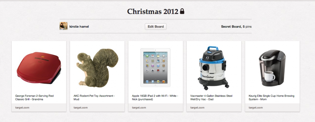 Pinterest Christmas List