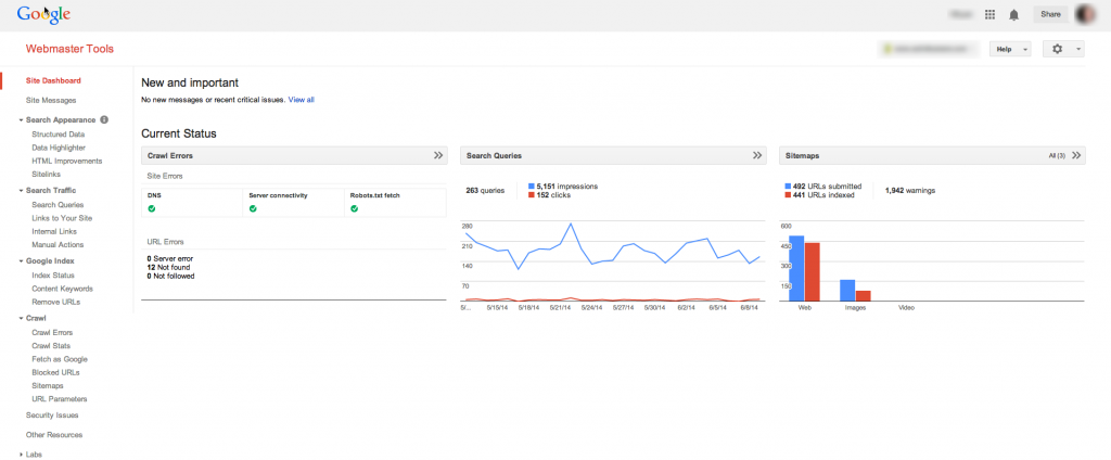 Google Webmaster Tools for SEO